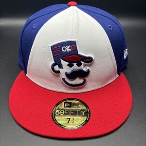 Oklahoma City Comets Hat Cap New Era 59Fifty OKC Abner 89er Fitted 7 3/4 MiLB